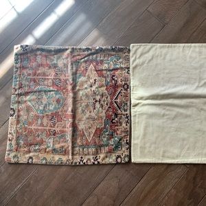 Two New Pottery barn Basilia Velvet Pillows 22x22